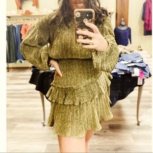 Glam Mini Gold Dress